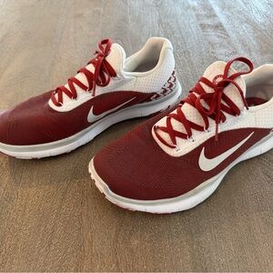 Nike Red and White Roll Tide Running Shoes
